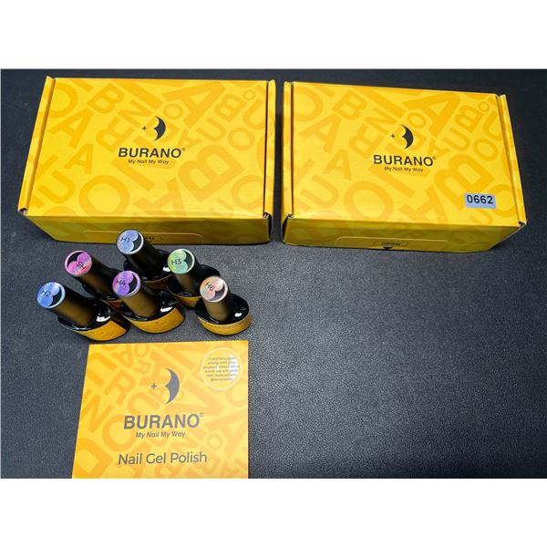 Lot of 2 Sets of Holographic Gel Nail Polishes - 6 Polishes/Colours Per Box!