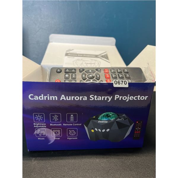 Lot of 1 Aurora Star Galaxy Projector/Starry Night Light w/ Remote Control