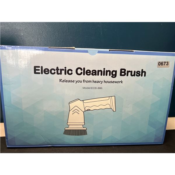 Lot of 1 Electric Rechargeable Spin Cleaning Brush w/ Assorted Heads