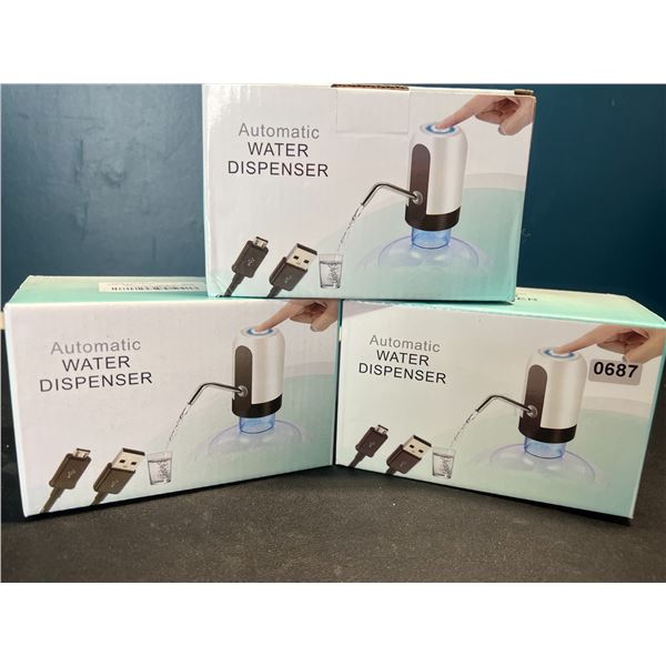 Lot of 2 Automatic Water Dispensers - Rechargeable