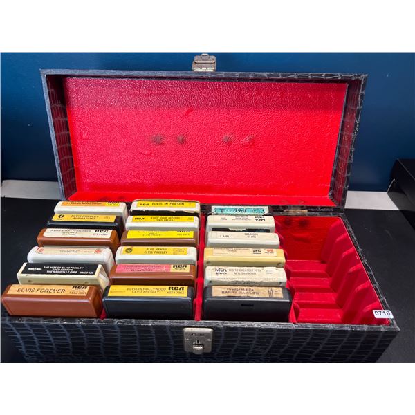 Lot of Assorted Elvis Presley 8 Track Tapes - Used