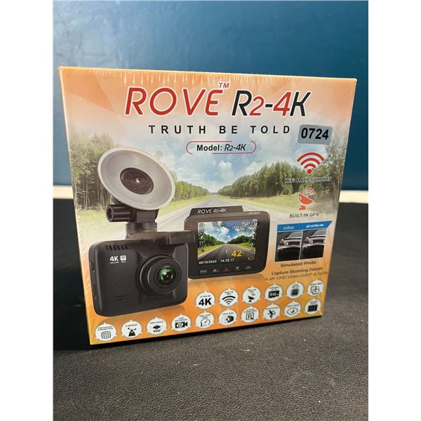 Lot of 1 Rove R2-4K Dash Camera w/ WiFi & GPS - BRAND NEW SEALED!