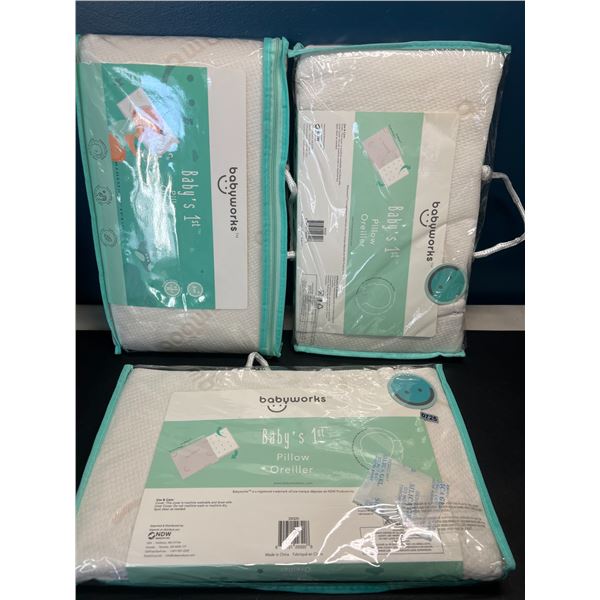 Lot of 3 Babyworks Baby's 1st Pillows