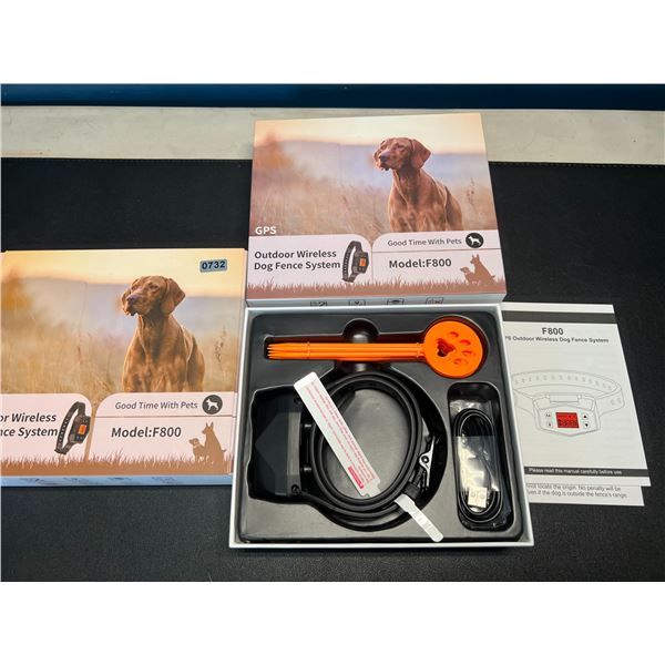 Lot of 1 GPS Outdoor Wireless Dog Fence System - Model F800