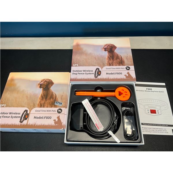 Lot of 1 GPS Outdoor Wireless Dog Fence System - Model F800