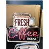 Image 3 : Lot of 3 LED Coffee House Light-Up Wall Signs/Decor Light Up Signs