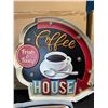 Image 2 : Lot of 3 LED Coffee House Light-Up Wall Signs/Decor Light Up Signs