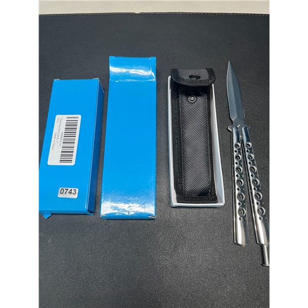 Lot of 2 Butterfly Stainless Steel Knives