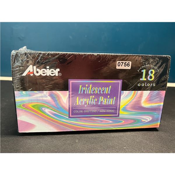 Lot of 1 Iridescent Acrylic Paint Set - 18 Colours