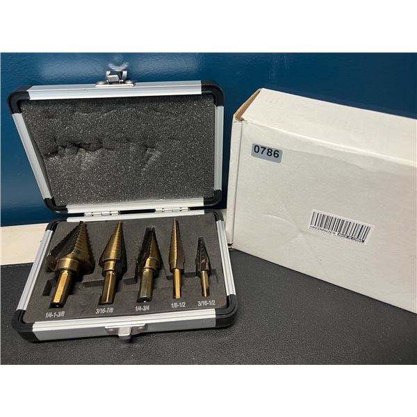 Lot of 1 Set of Stepper Drill Bits
