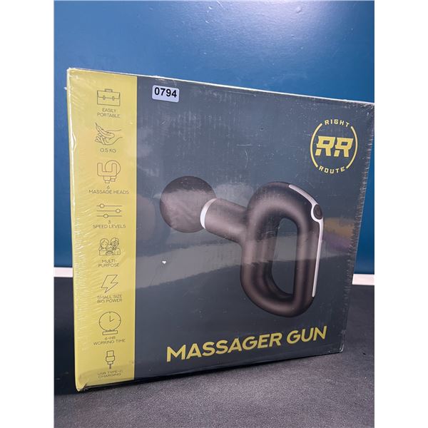 Lot of 1 RightRoute Handheld Deep-Tissue Massage Gun - Brand New SEALED!