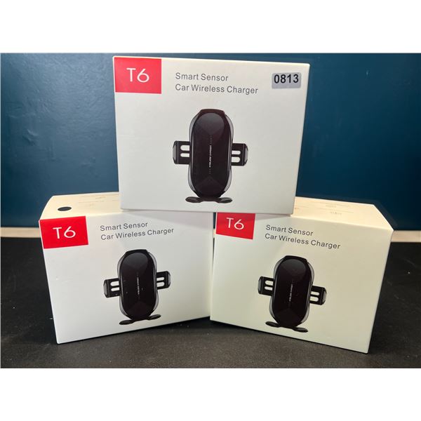 Lot of 3 Car Smart Wireless Chargers