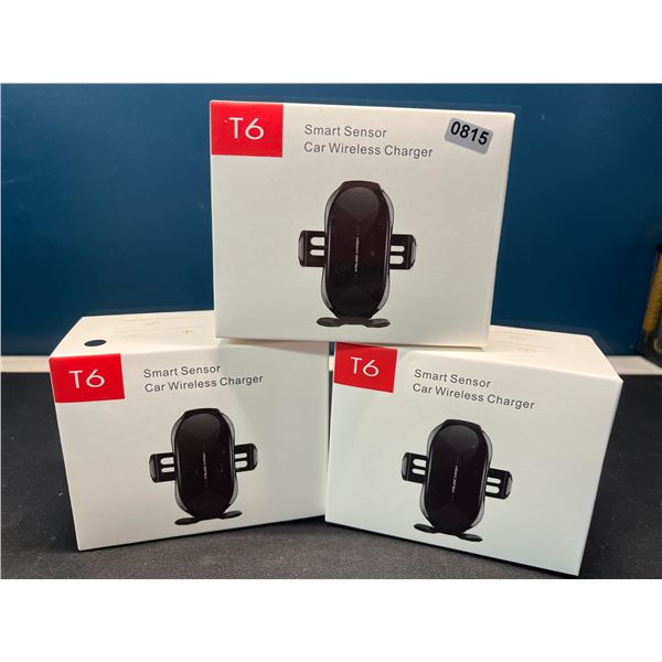 Lot of 3 Car Smart Wireless Chargers