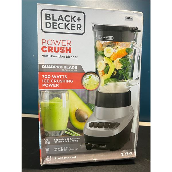 Lot of 1 Black+Decker Power Crush Multi-Function Kitchen Blender - BRAND NEW SEALED!