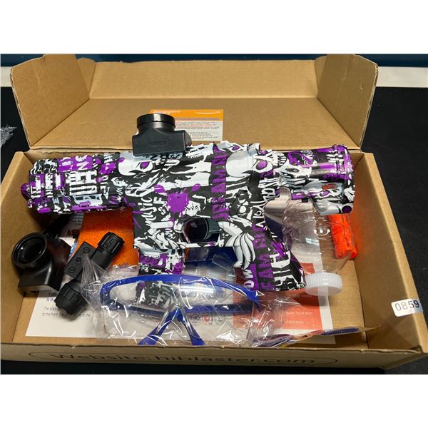 Lot of 1 Electric Automatic Gel Ball Blaster Gun - Purple Camo