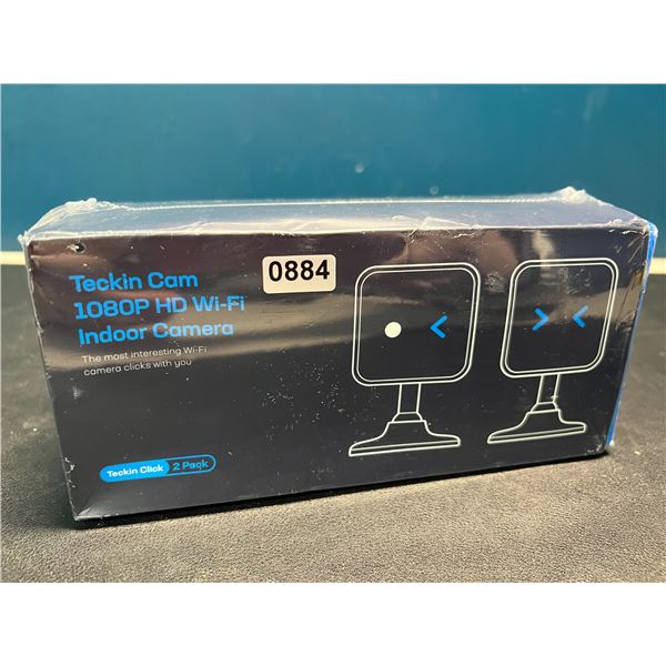 Lot of Teckin 1080P HD Wifi Indoor Security Cameras - 2 Cameras in Box - Brand New Sealed!