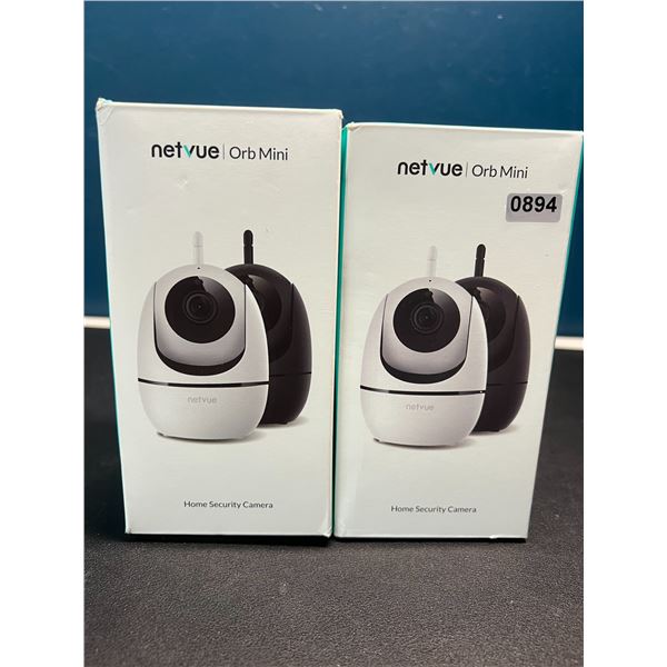 Lot of 2 Netvue Orb Mini home Security Cameras