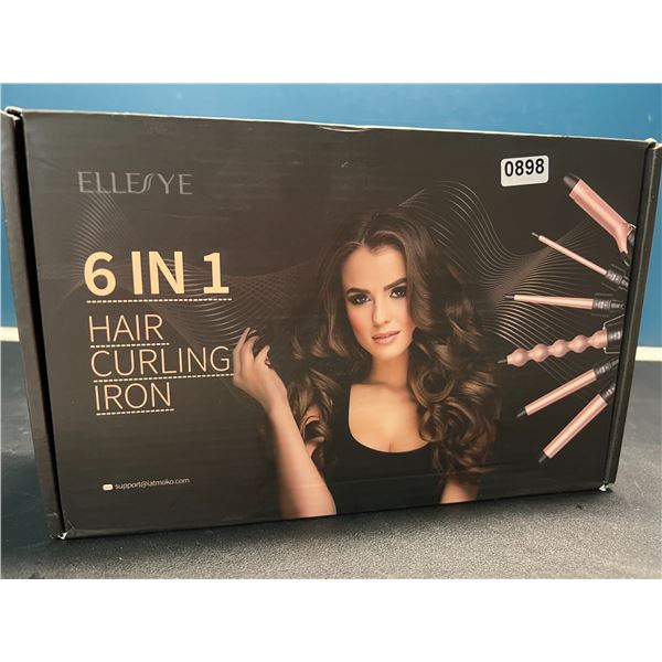 Lot of 1 6-in-1 Hair Curling Wand Styling Set