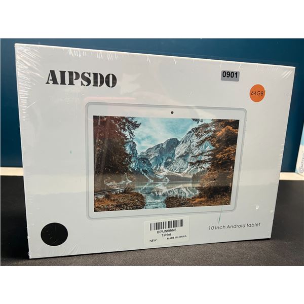 Lot of 1 Aipsdo 10-Inch Android Tablet 64GB - BRAND NEW!!!