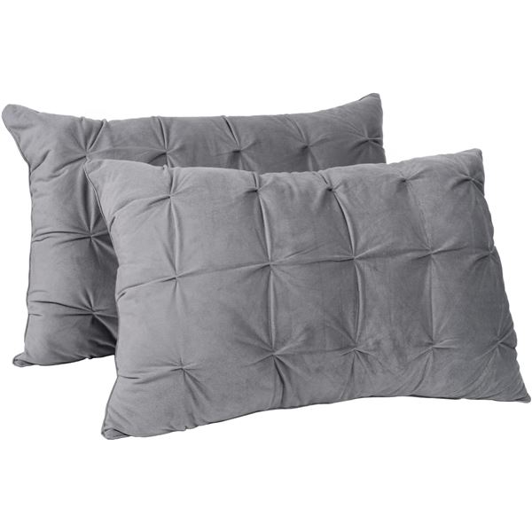 Lot of GoHome Sleeping/Bed Pillows - 2 Pack - Grey