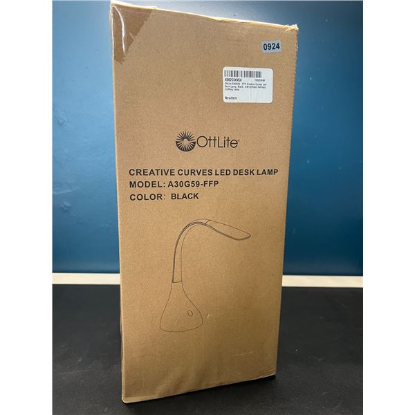 Lot of 1 OttLite Creative Curves LED Desk Lamp