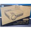 Image 1 : Lot of 1 Vankyo Leisure 3 LED Video Projector w/ Projector Screen