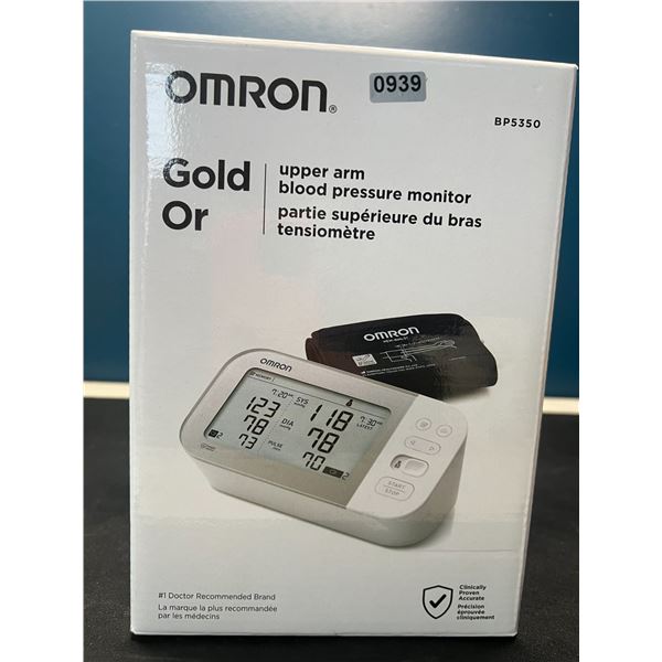Lot of 1 Omron Gold BP5350 Wireless Upper Arm Blood Pressure Monitor - Brand New!