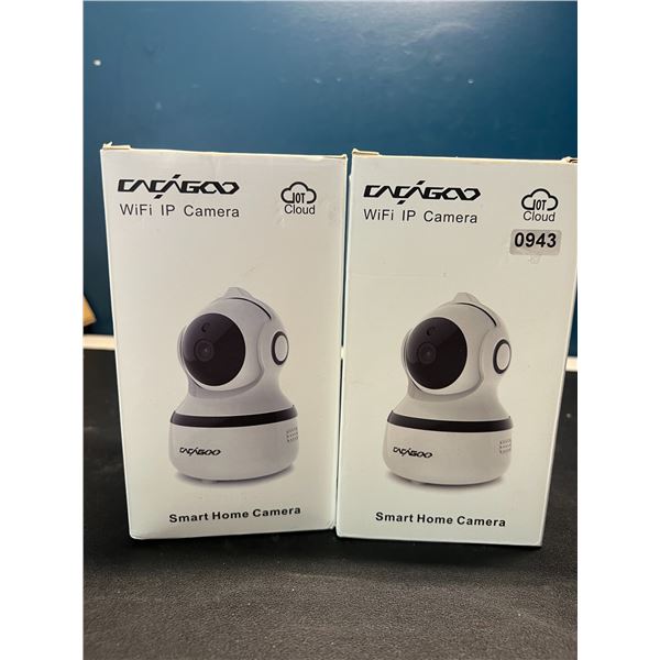Lot of 2 WiFi Indoor Security Cameras