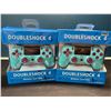 Image 1 : Lot of 2 Doubleshock 4 Wireless Controllers for Playstation 4 - Glamor Blue