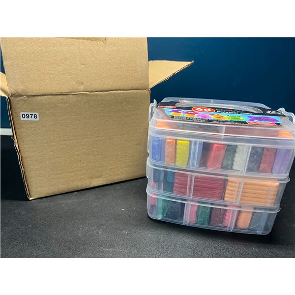 Lot of 1 Box of Polymer Clay - 60 Colors