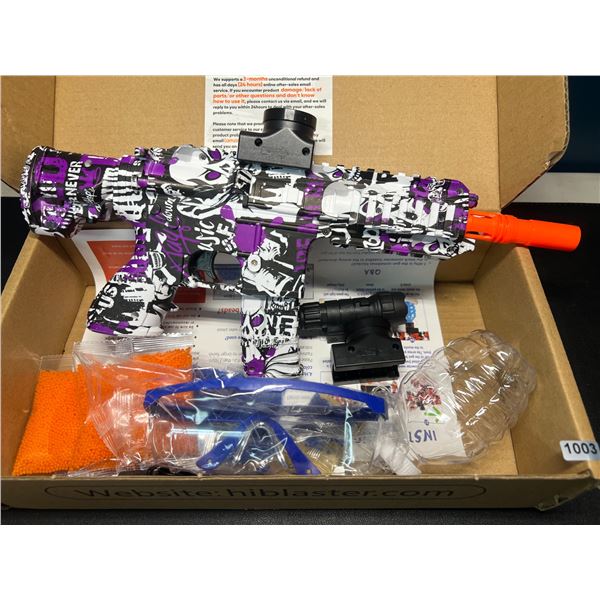 Lot of 1 Electric Automatic Gel Ball Blaster Gun - Purple Camo