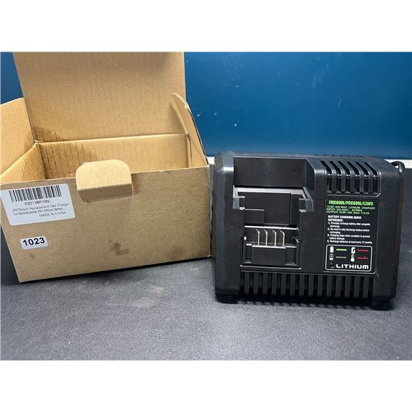 Lot of 1 Aftermarket Black&Decker 20V Lithium Battery Fast Charger