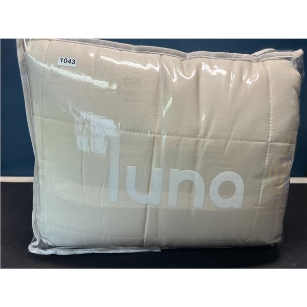 Lot of 1 LUNA Adult Weighted Blanket - Ivory Colour - 15LBs - 60x80 inch (Queen)