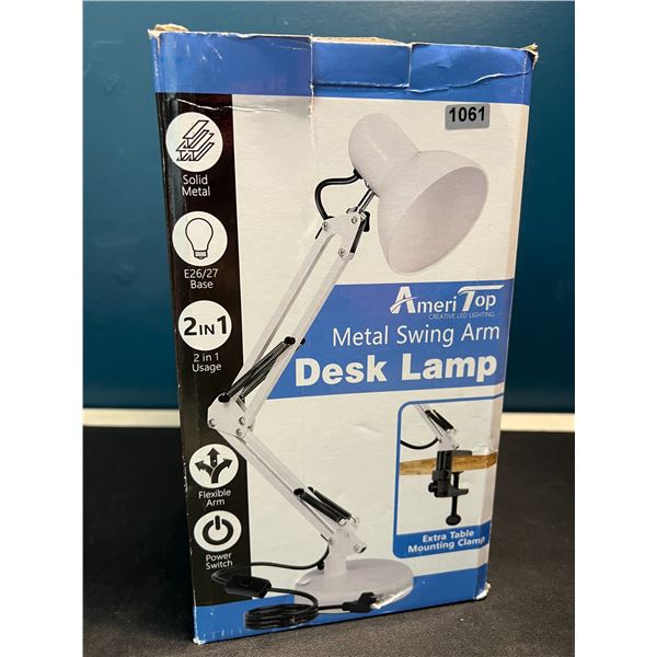 Lot of 1 AmeriTop Metal Swing Arm Desk Lamp