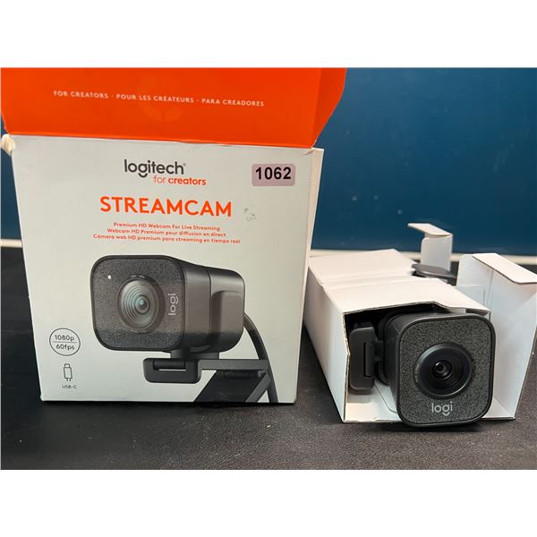Lot of 1 Logitech for Creators - StreamCam Premium HD Webcam for Live Streaming