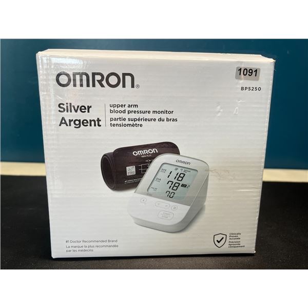 Lot of 1 OMRON Silver Upper Arm Blood Pressure Monitor - BRAND NEW!