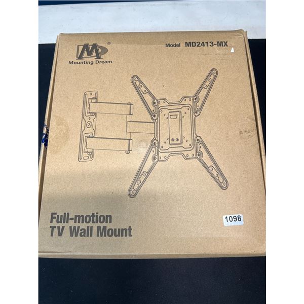 Lot of 1 Full Motion TV Wall Mount - For TV's 26-55inch