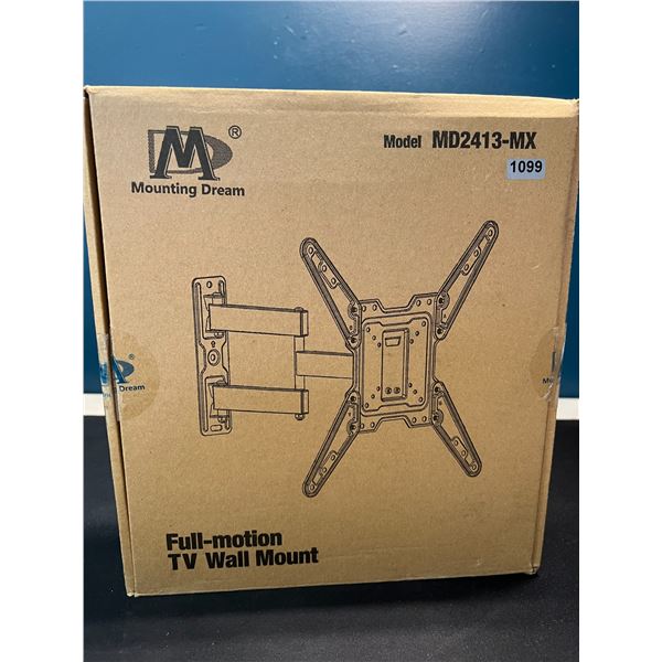 Lot of 1 Full Motion TV Wall Mount - For TV's 26-55inch
