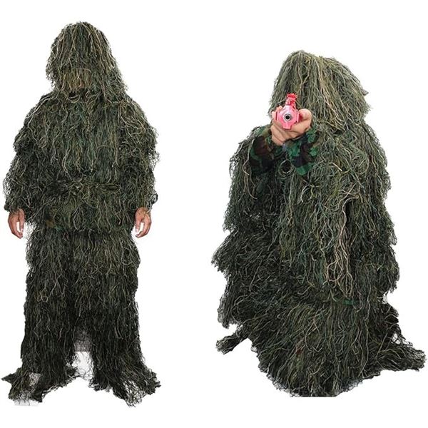 Lot of 1 Camoflauge Ghillie Suit Body Suit/Tactical Airsoft Suit