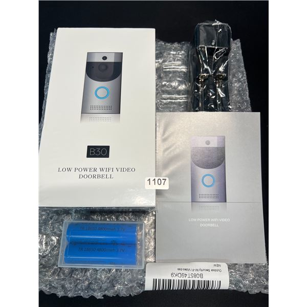 Lot of 1 B30 Low Power WiFi Video Doorbell - BRAND NEW SEALED!