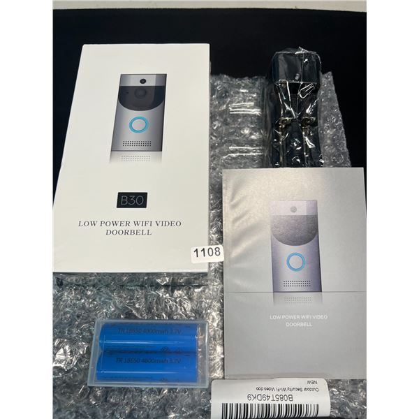 Lot of 1 B30 Low Power WiFi Video Doorbell - BRAND NEW SEALED!