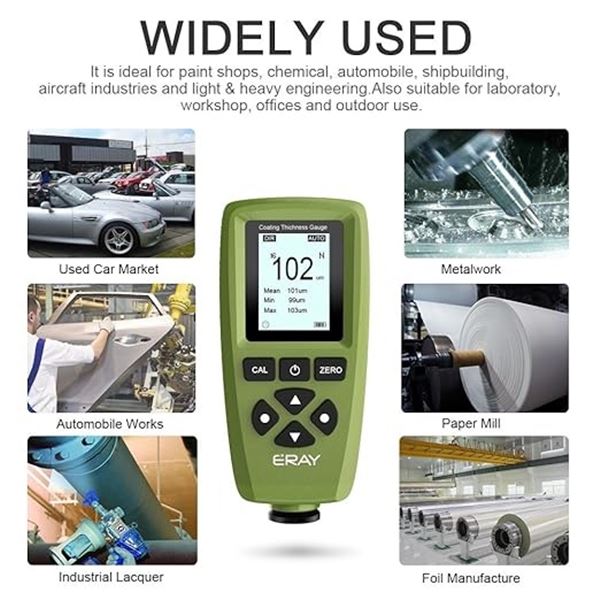 Lot of 1 Eray Mil Coating Thickness Guage - Paint Thickness Guage for Cars/Automative