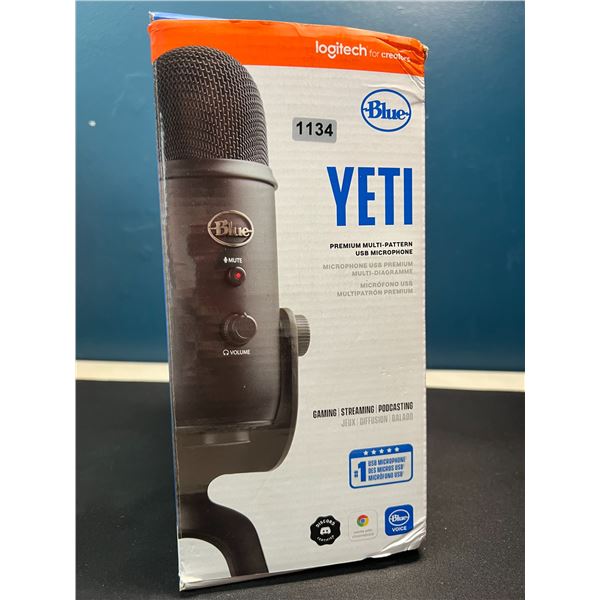 Lot of 1 Logitech Blue Yeti Premium Multi-Platform USB Microphone - BRAND NEW SEALED!