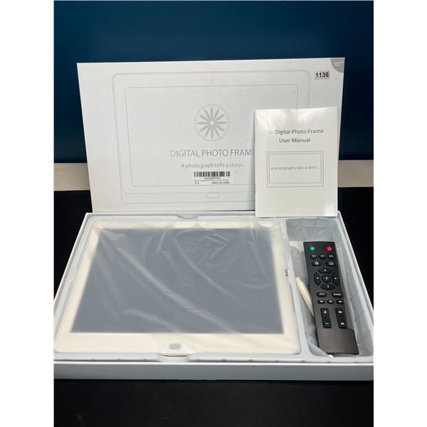 Lot of 1 Kenou Digital Photo Frame - 10 inch - White - BRAND NEW !!