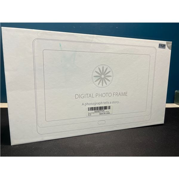 Lot of 1 Kenou Digital Photo Frame - 10 inch - White - BRAND NEW !!
