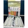 Image 1 : Lot of 1 Oil & Vingar 4PC Glass Bottle Set