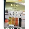 Image 2 : Lot of 1 Oil & Vingar 4PC Glass Bottle Set