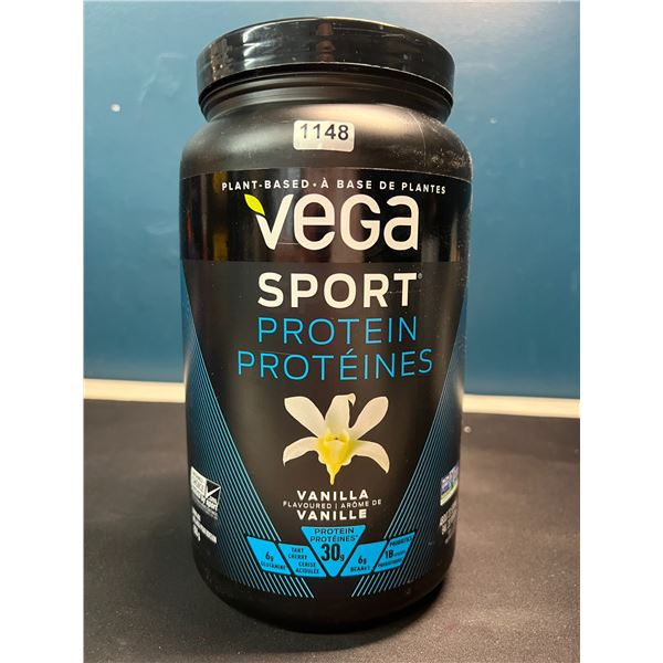 Lot of 1 Tub of Vega Sport Protein Powder - Vanilla - 828G