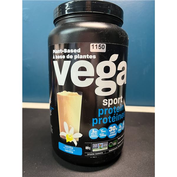 Lot of 1 Tub of Vega Sport Plant-Based Protein Powder - Vanilla - 828G