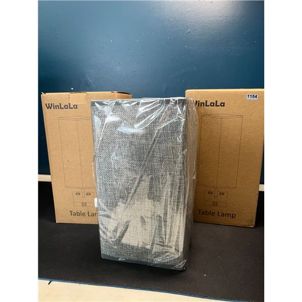 Lot of 2 Table Lamps/Bedside Lamps w/ USB Charging Bases!